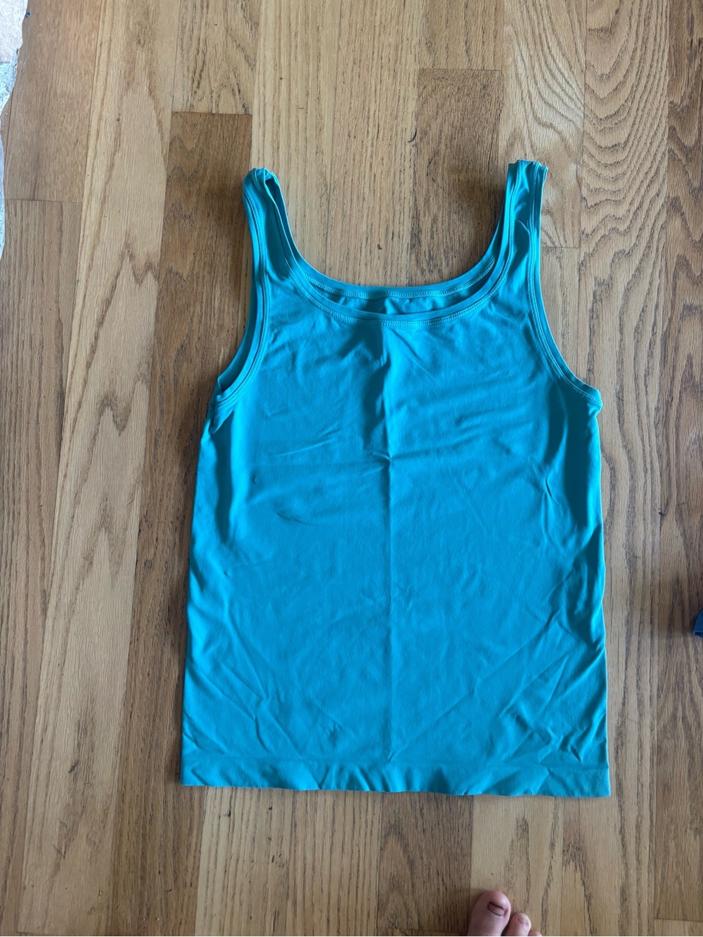 Soma Teal Scoop Neck Tank Top